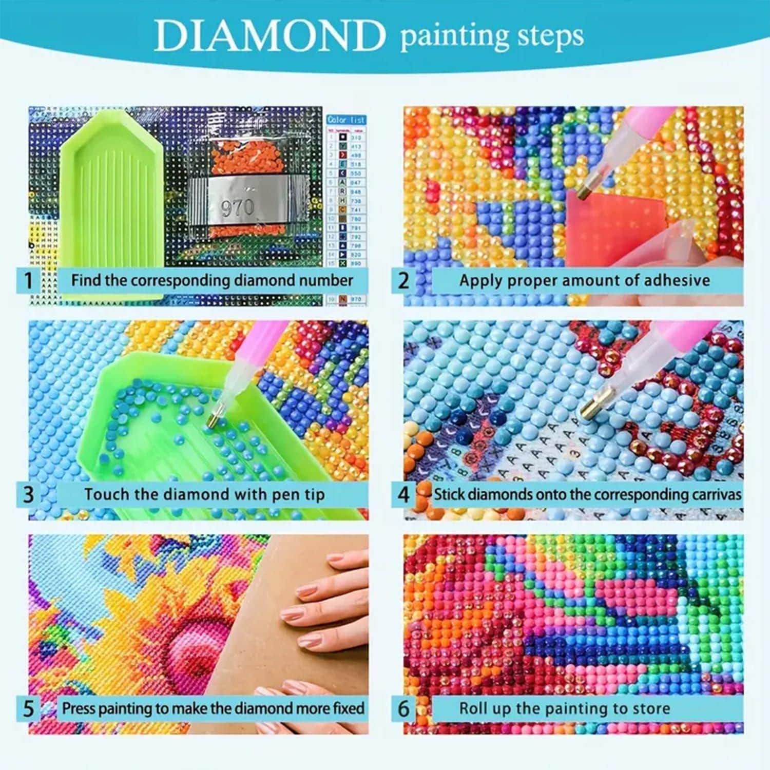 Abstract Van Gogh Diamond Painting Kit, Abstract Gem Art, DIY Craft